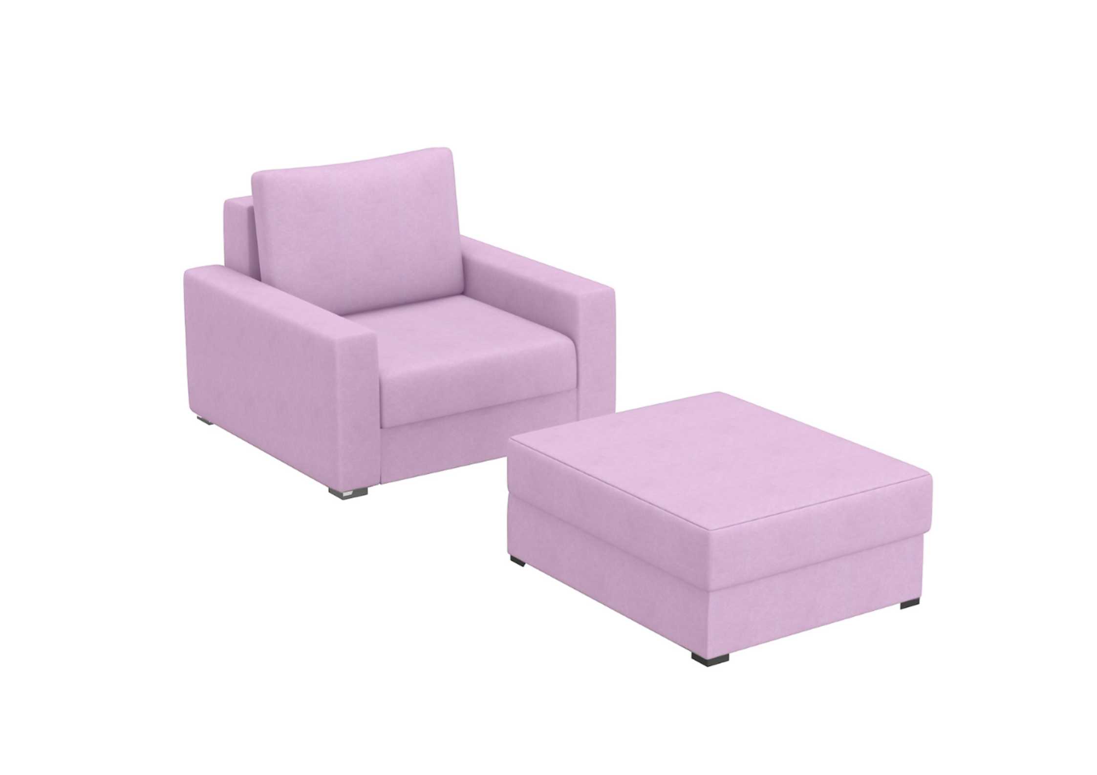 Różowy fotel rozkładany Arlo